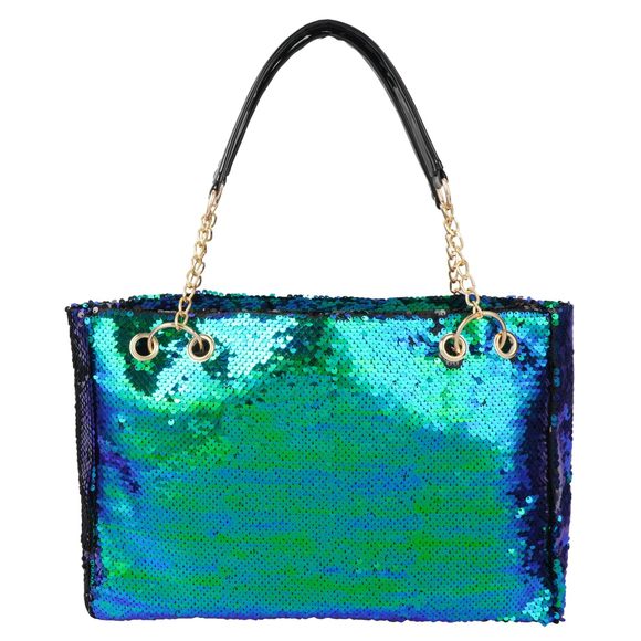 Glitter Sequins Shoulder Tote B Capacity Shimmer Shoing Bag :v - Picture 1 of 6
